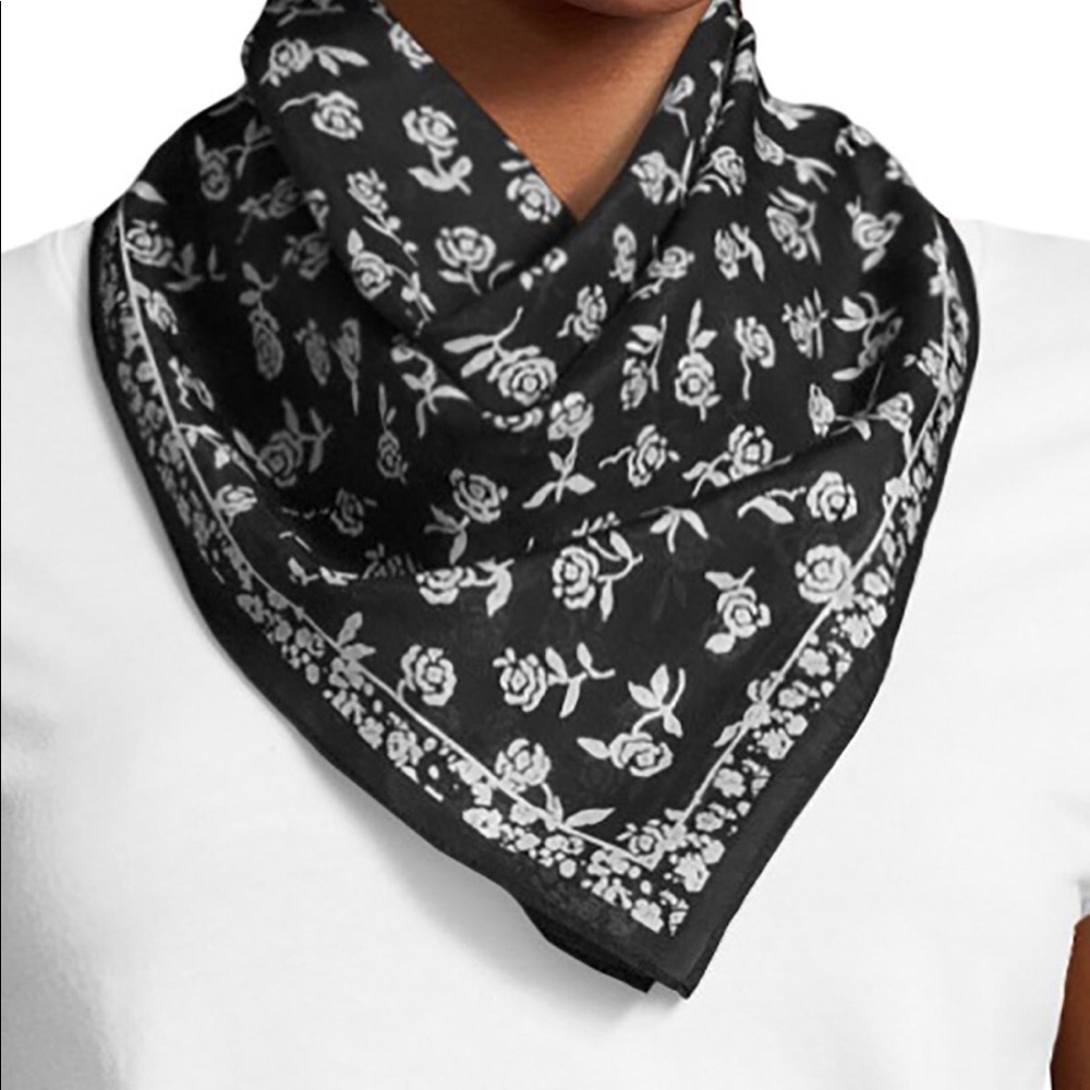 Rag & Bone floral bandana (cotton & silk blend)